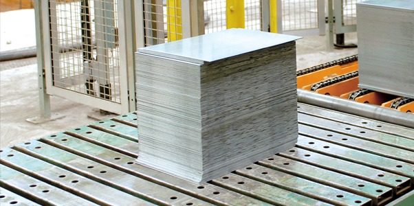 Tôle acier galvanisé laqué nervuré - Beige - 300x105cm - 0,5mm